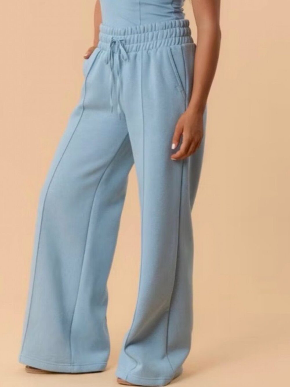 Blogilates Wide Leg Sweatpants Light Blue Size XL
